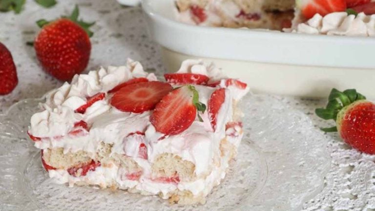 Tiramisu aux fraises sans œuf tellement bon