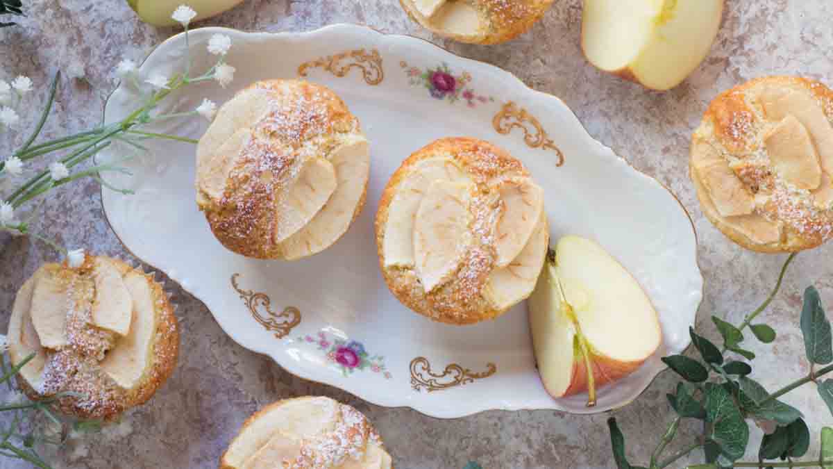 muffins aux pommes et coco