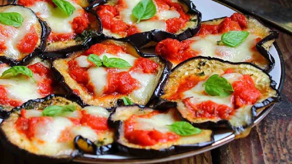 Pizzas Aux Aubergines Grillées