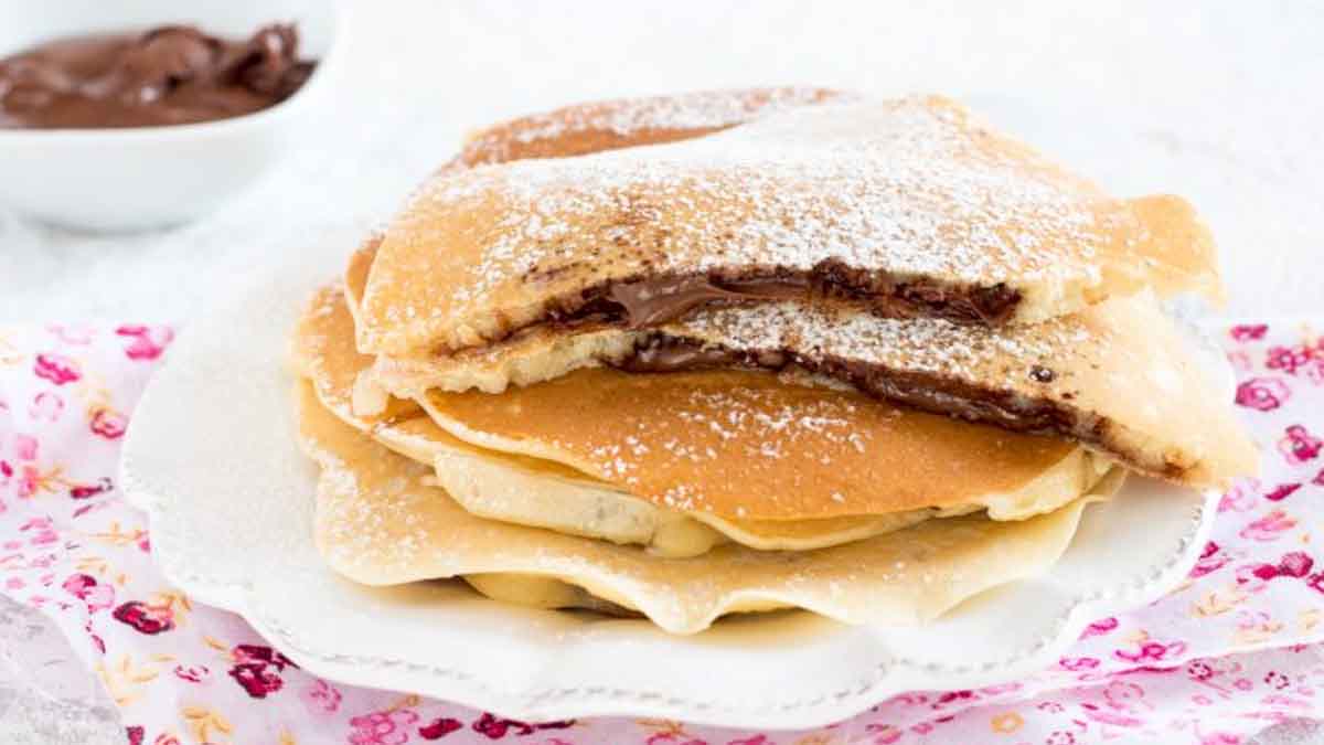 pancakes fourres de nutella