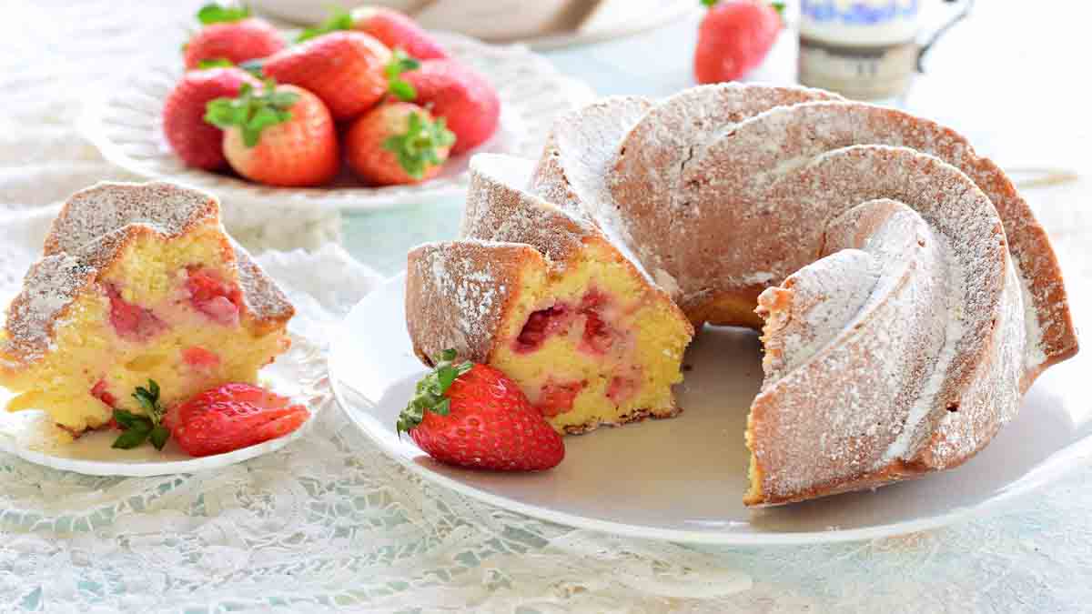 Gâteau aux fraises et yaourt
