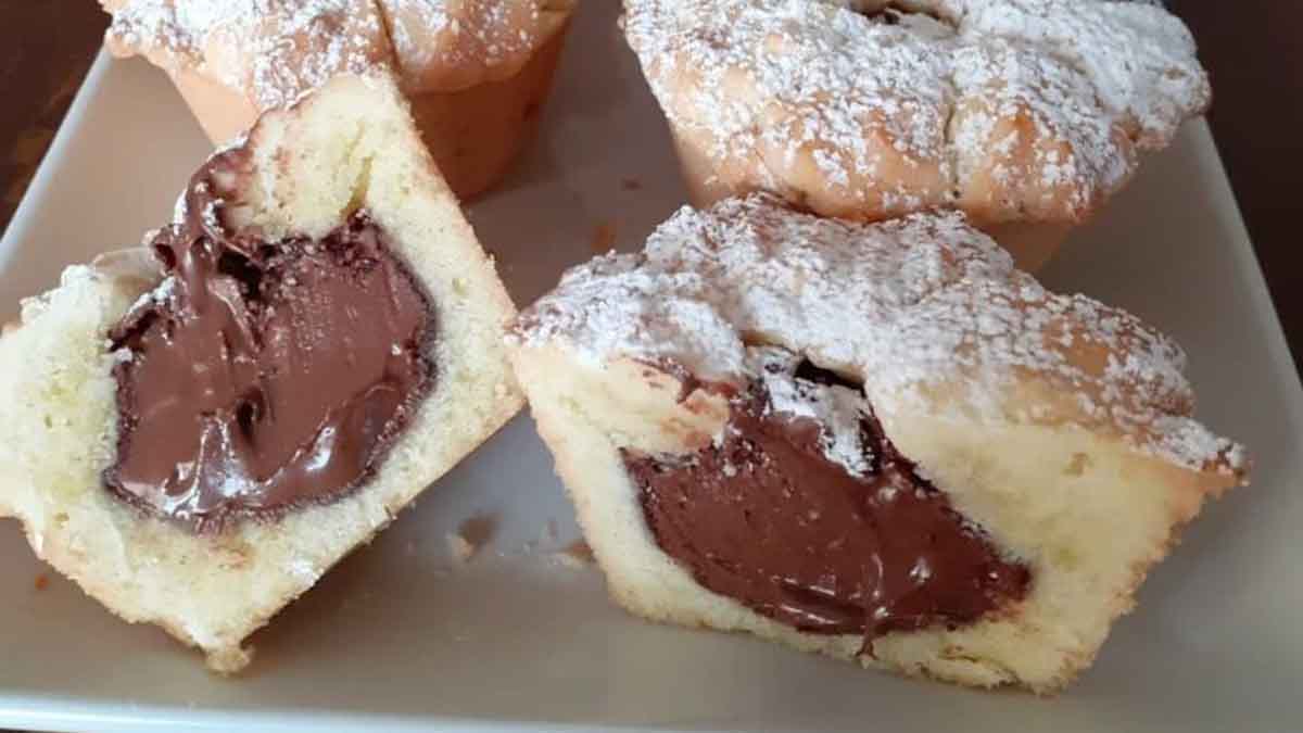 Muffins au cœur fondant de Nutella