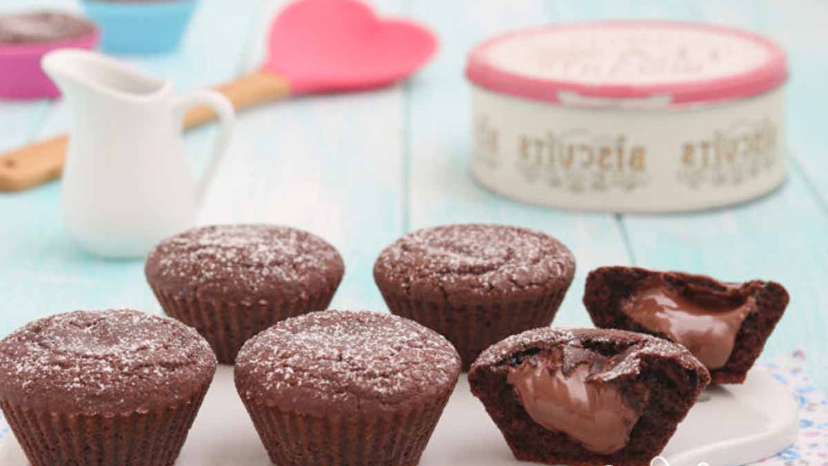 Muffins de biscuits au chocolat et Nutella
