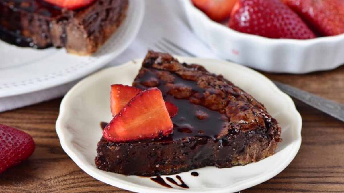 gateau cremeux chocolat fraise
