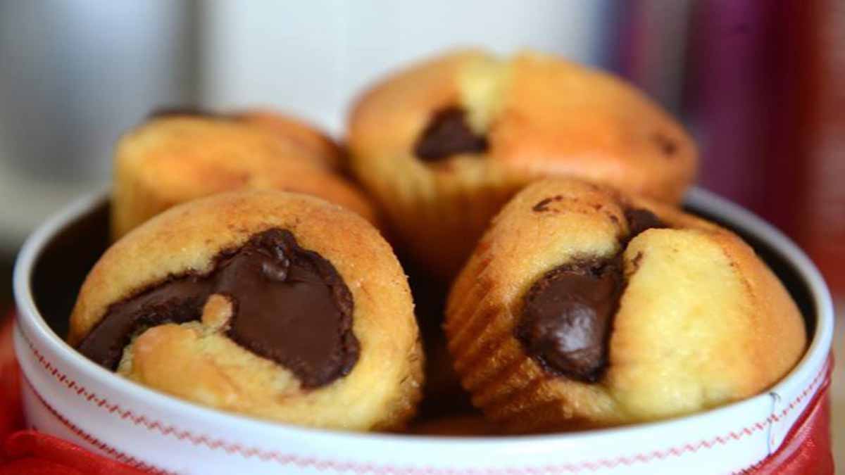 Muffins cœurs au chocolat