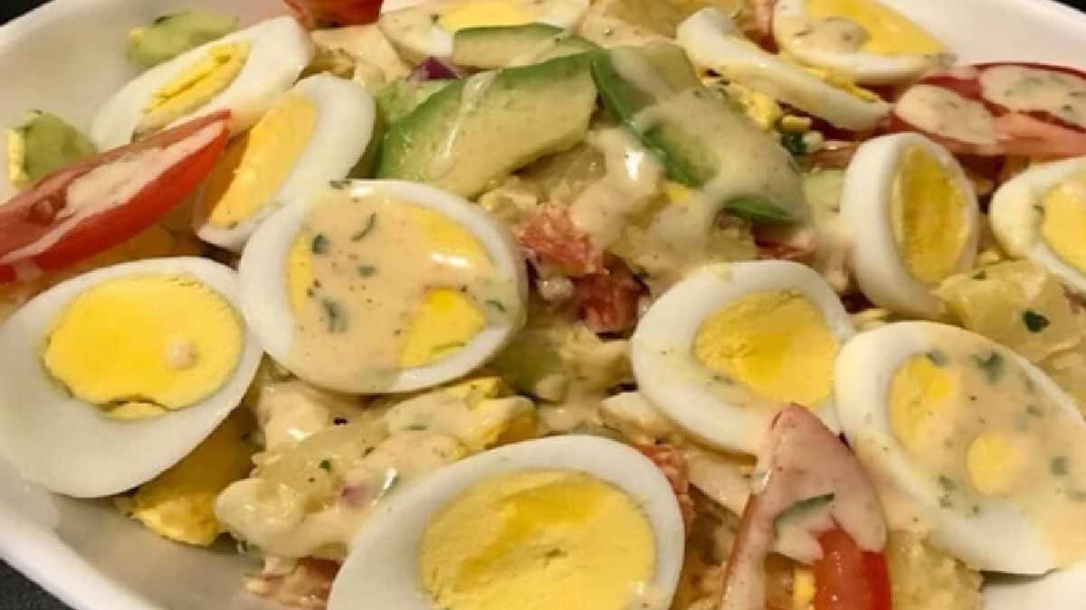 Salade de pommes de terre aux œufs