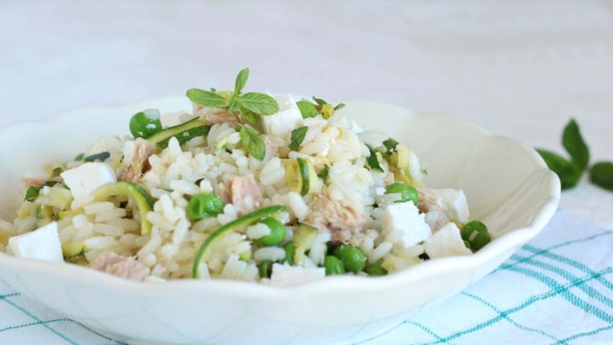 salade de riz aux courgettes et au thon