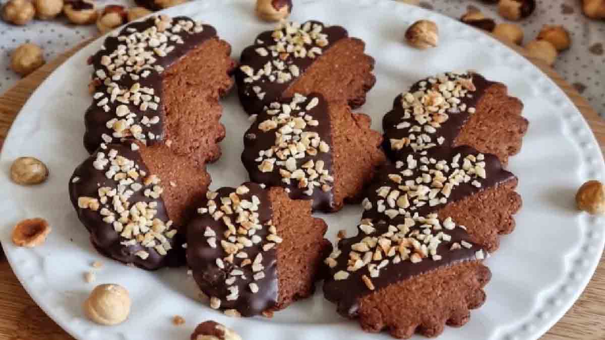 Biscuits au chocolat et aux noisettes