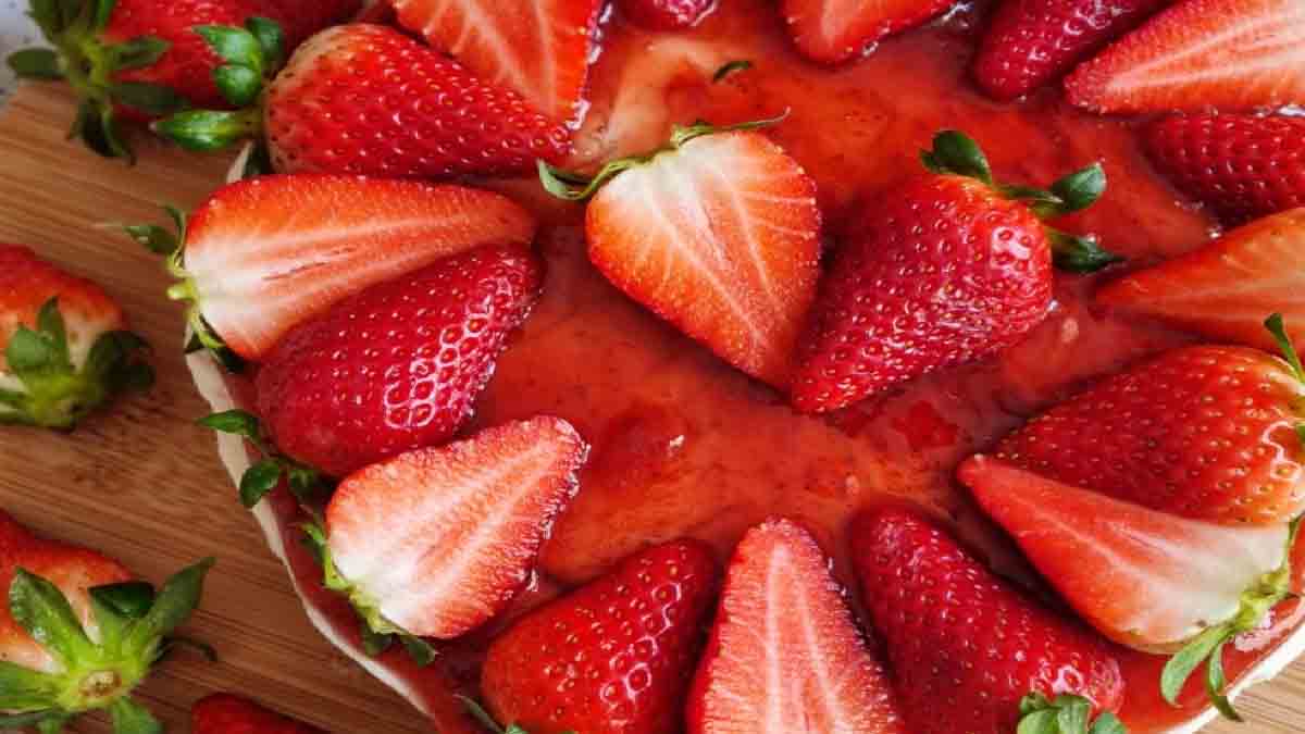 Cheesecake aux fraises sans cuisson