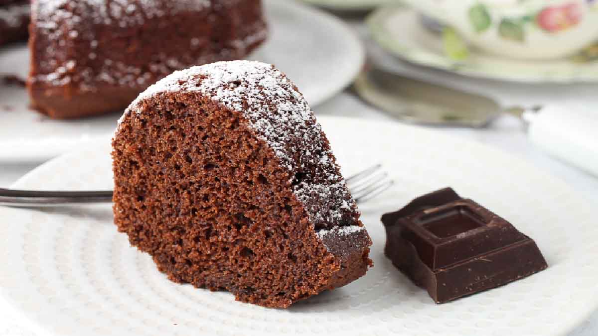 Gâteau au chocolat noir au sucre de coco