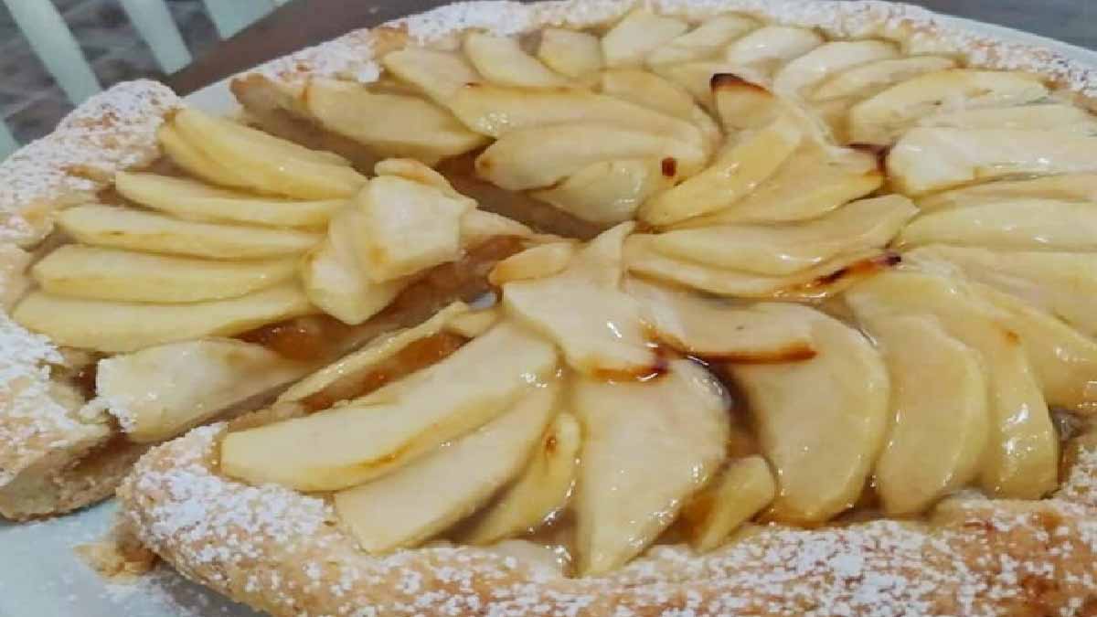 Tarte aux pommes et à la confiture, un dessert simple et délicieux à souhait